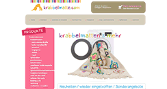 Desktop Screenshot of krabbelmatte.com