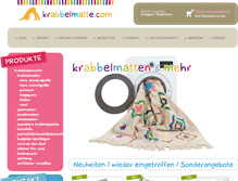 Tablet Screenshot of krabbelmatte.com